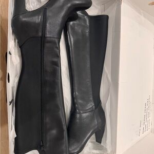 Anne Klein Black Women's Knee-High Boots